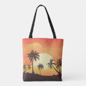Zomerachtergrond met palmbomen-32134 tote bag (Achterkant)