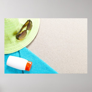 zomerachtergrond poster