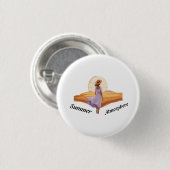 Zomeratmosfeer Ronde Button 3,2 Cm (Voorkant /achterkant)