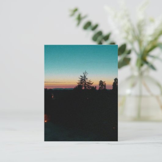 Zomeravond in de Pacific Northwest Briefkaart (Staand voorkant)