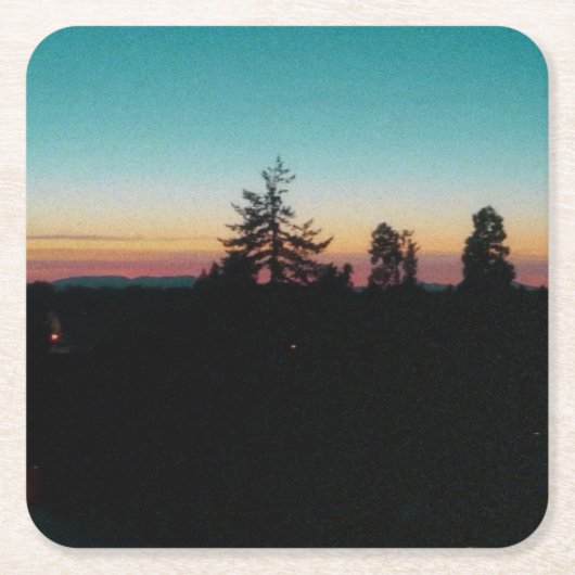 Zomeravond in de Pacific Northwest Kartonnen Onderzetters (Voorkant)