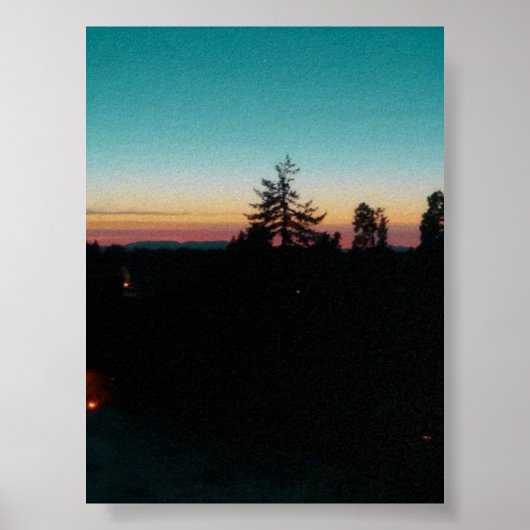 Zomeravond in de Pacific Northwest Poster (Voorkant)