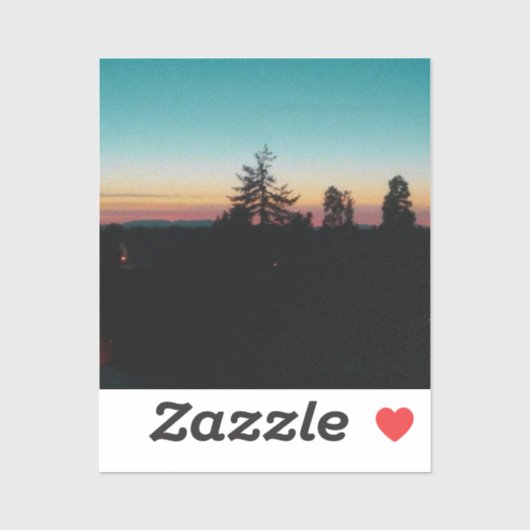 Zomeravond in de Pacific Northwest Sticker (Vel)
