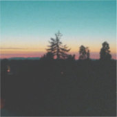 Zomeravond in de Pacific Northwest Sticker (Voorkant)
