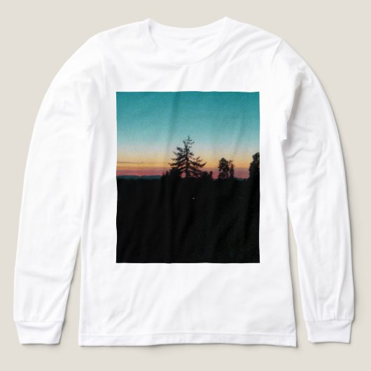 Zomeravond in de Pacific Northwest Tri-Blend Shirt (Voorkant)