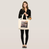 Zomeravond in de Zweedse archipel Grote Tote Bag (Voorkant (model))
