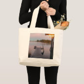 Zomeravond in de Zweedse archipel Grote Tote Bag (Voorkant (product))