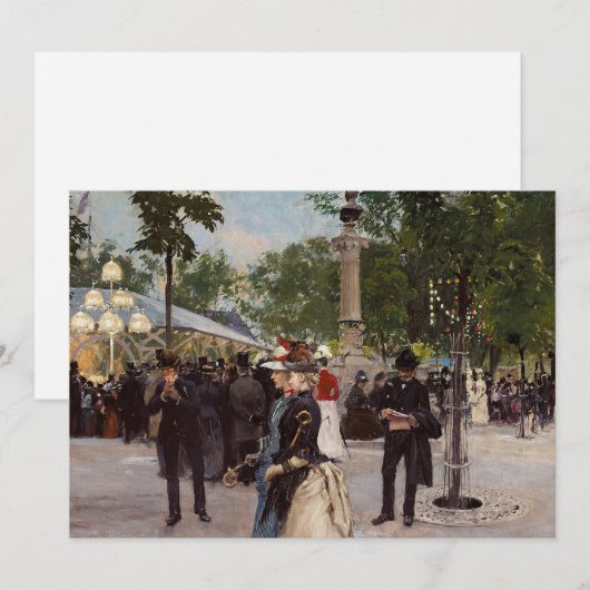 Zomeravond in Tivoli | Paul Fischer (Voorkant / Achterkant)