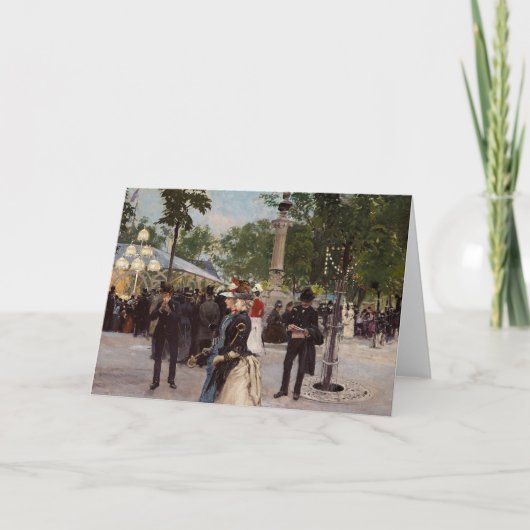 Zomeravond in Tivoli | Paul Fischer Kaart (Voorkant)