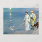 Zomeravond op het strand bij Skagen, P.S. Kroyer Briefkaart (Voorkant)