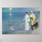 Zomeravond op het strand bij Skagen, P.S. Kroyer Poster (Voorkant)