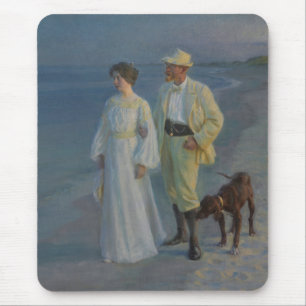 Zomeravond op het strand van Skagen Muismat