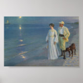 Zomeravond Peder Severin Krøyer Art Denemarken Poster (Voorkant)