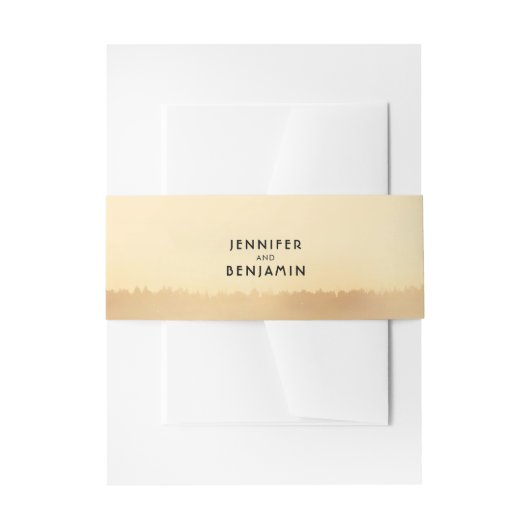 Zomeravond Zonsondergang Velden Rustieke Bruiloft Uitnodigingen Wikkel (Voorkant Voorbeeld)