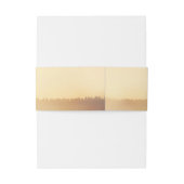 Zomeravond Zonsondergang Velden Rustieke Bruiloft Uitnodigingen Wikkel (Achterkant Voorbeeld)