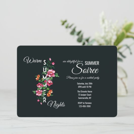 Zomeravonden Uitnodiging (Staand voorkant)