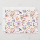 Zomerbackverkoop Vlindertaart Kaart (Achterkant)