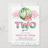 Zomerballon Brieven Melon Twee Zoete Verjaardag Kaart (Voorkant)