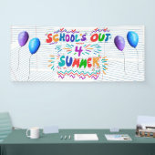 Zomerbanner voor het einde van het schooljaar spandoek (Beurs)