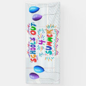 Zomerbanner voor het einde van het schooljaar spandoek (Verticaal)