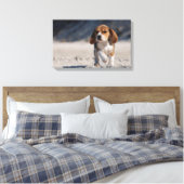 Zomerbeagle Canvas Afdruk (Insitu (Slaapkamer))
