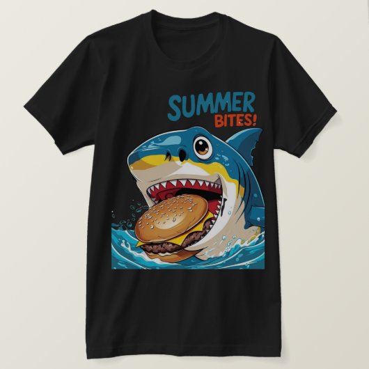 Zomerbeetjes – Blauwe Haai T-shirt (Design voorkant)
