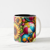 Zomerbeker Edition_01 Tweekleurige Koffiemok (Voorkant rechts)