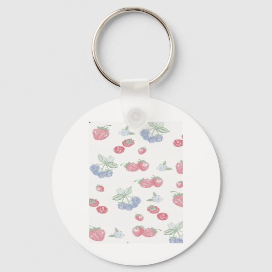 Zomerbessen Schattigee vruchten Sticker Sleutelhanger (Voorkant)