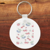 Zomerbessen Schattigee vruchten Sticker Sleutelhanger (Voorkant)