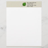 Zomerbladeren groen custom briefhoofd (Voorkant)