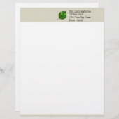 Zomerbladeren groen custom briefhoofd (Voorkant / Achterkant)