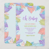 Zomerbladeren Uitnodiging (Voorkant / Achterkant)