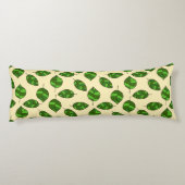 Zomerbladeren verstelbaar groen blad patroon lichaamskussen (Achterkant)