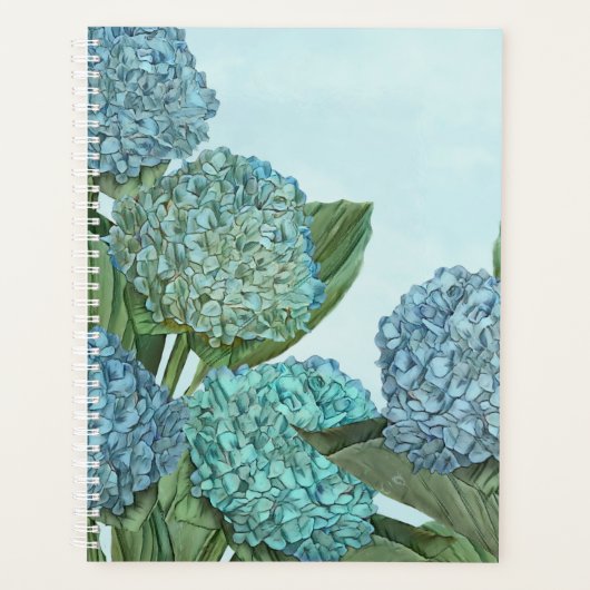 Zomerblauw Hortensia Boeket Planner (Voorkant)
