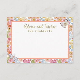 Zomerbloei Bloemen Vlinder Douche Advies Kaart