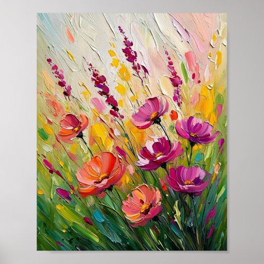 Zomerbloei in Beweging Poster (Voorkant)