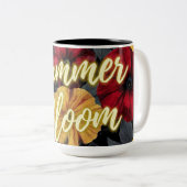 Zomerbloei Tweekleurige Koffiemok (Voorkant rechts)