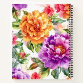 zomerbloei Waterverf bloemen Notitieboek (Achterkant)