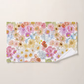 Zomerbloeiende Bloem Vlinder Bad Handdoek (Handdoek)