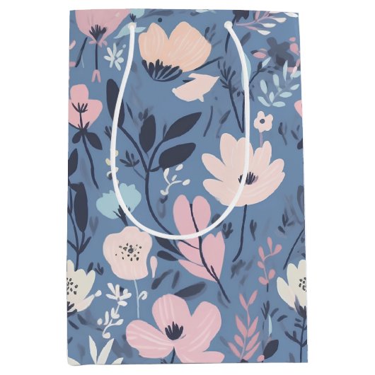 Zomerbloem Abstract Medium Cadeauzakje (Voorkant)