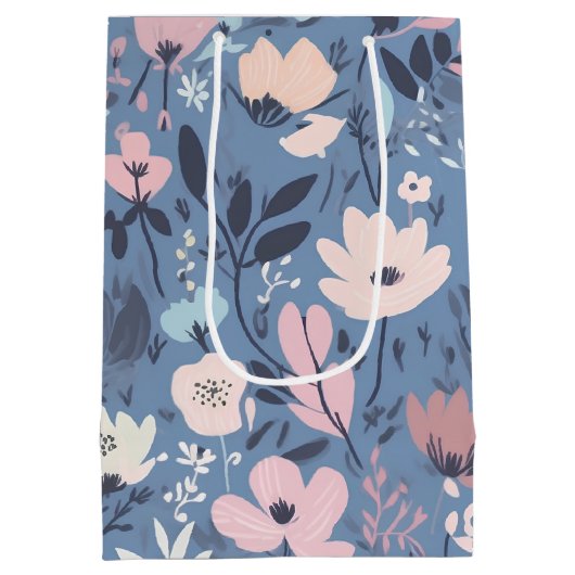 Zomerbloem Abstract Medium Cadeauzakje (Achterkant)