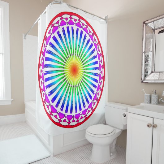 Zomerbloem Douchegordijn (In situ)