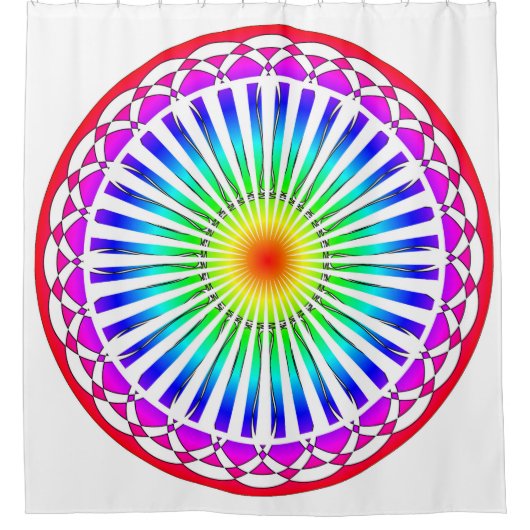 Zomerbloem Douchegordijn (Voorkant)