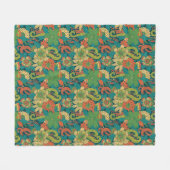 Zomerbloem Fleece Deken (Voorkant (Horizontaal))