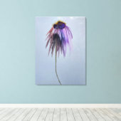 Zomerbloem Gewikkelde Canvas Print (Insitu (Houten vloer))