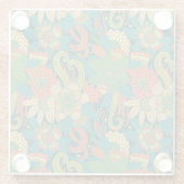 Zomerbloem Glazen Onderzetter (Achterkant)