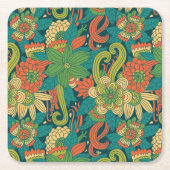 Zomerbloem Kartonnen Onderzetters (Voorkant)