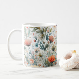 Zomerbloem op een mok