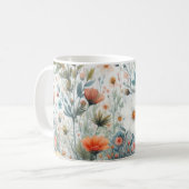 Zomerbloem op een mok (Voorkant links)