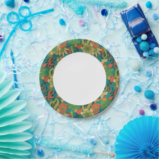 Zomerbloem Papieren Bordje (Feest)